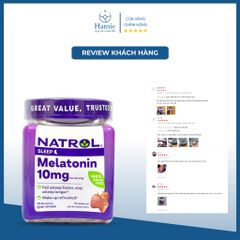 Kẹo dẻo Natrol ngủ ngon Melatonin Gummies 10mg 90 Viên Mỹ