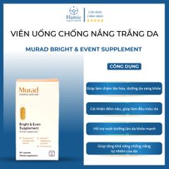 Viên Uống Murad Trắng Da Bright & Event Supplement 60 Viên Mỹ