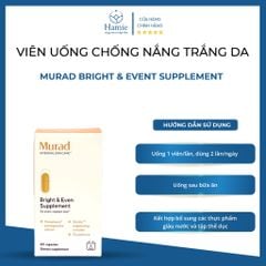 Viên Uống Murad Trắng Da Bright & Event Supplement 60 Viên Mỹ