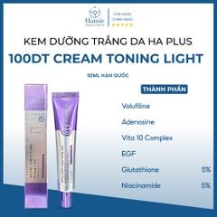 Kem Dưỡng Trắng Da HA Plus 100DT Cream Toning Light Hàn Quốc 50ml