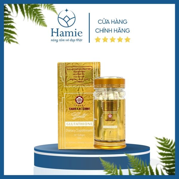 Viên Uống Trắng Da Tatio Active Gold Glutathione 1850mg 60 Viên Nhật Bản