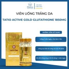 Viên Uống Trắng Da Tatio Active Gold Glutathione 1850mg 60 Viên Nhật Bản