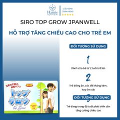 Tăng Chiều Cao Cho Trẻ Siro Top Grow JpanWell 30ml x 10 Lọ Nhật Bản