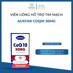 Viên Uống Hỗ Trợ Tim Mạch Austar COQ10 30mg 60 Viên Úc