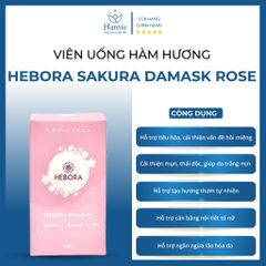 Viên Uống Thơm Hebora Sakura Damask Rose 60 Viên Nhật Bản