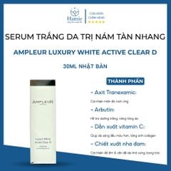 Serum Trị Thâm Nám Ampleur Luxury White Active Clear D 30ml Nhật Bản