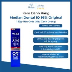 Kem Đánh Răng Median Dental IQ 93% Original 120gr Hàn Quốc (Màu Xanh Dương)