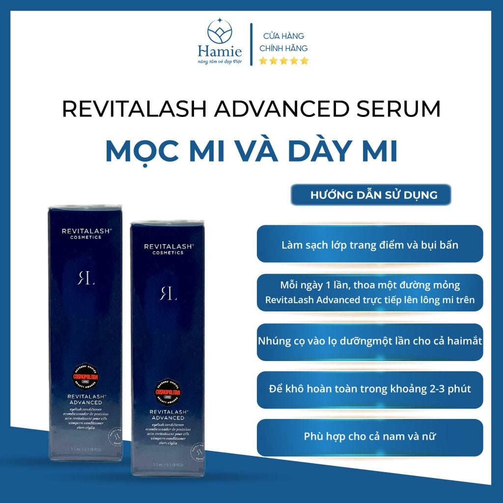 Revitalash Advanced Serum Mọc Mi Và Dày Mi 3.5ml Mỹ