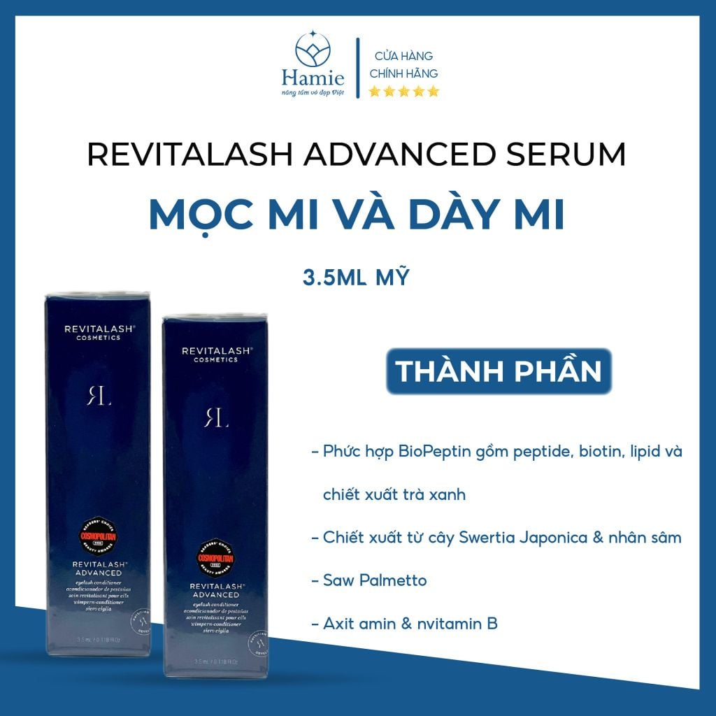 Revitalash Advanced Serum Mọc Mi Và Dày Mi 3.5ml Mỹ