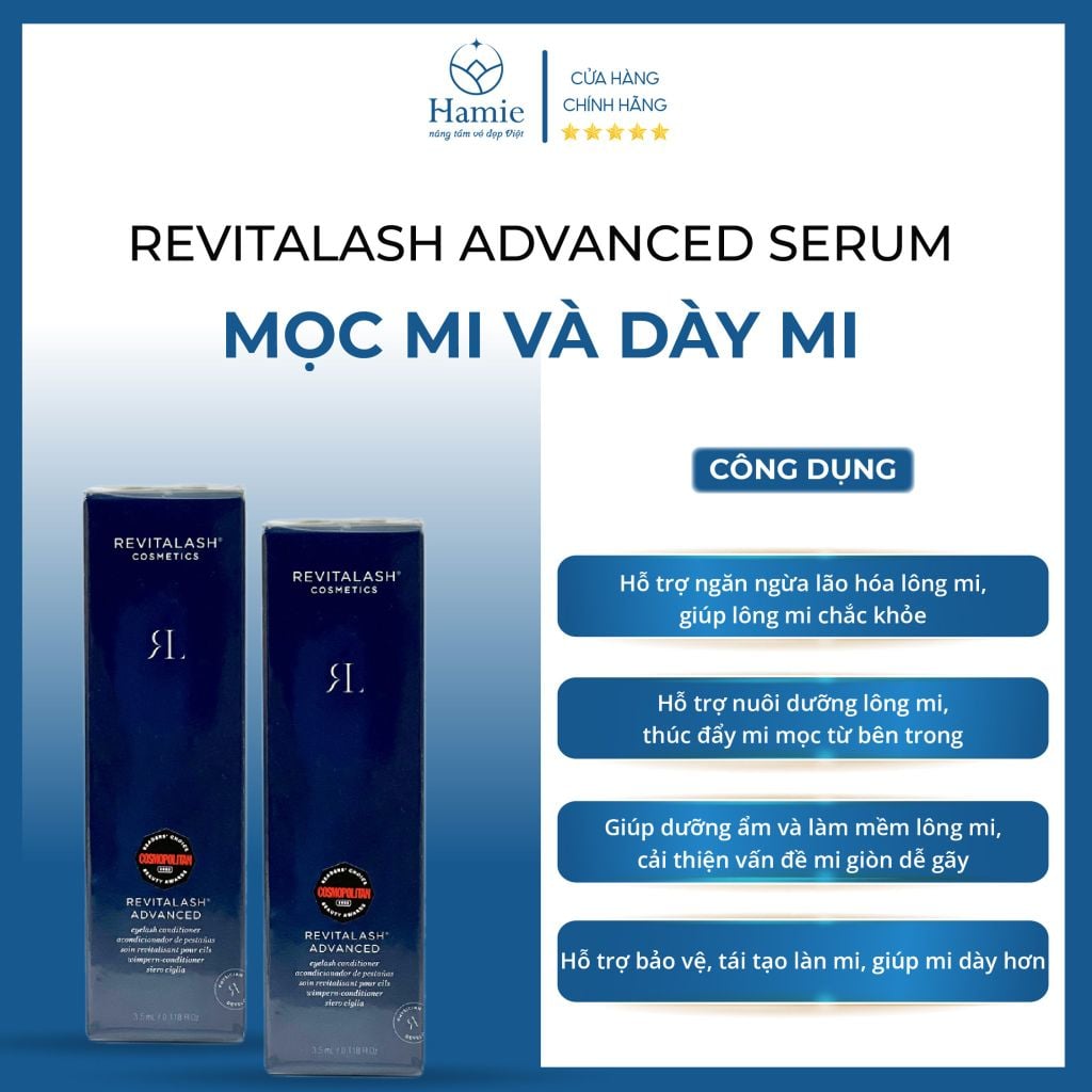 Revitalash Advanced Serum Mọc Mi Và Dày Mi 3.5ml Mỹ