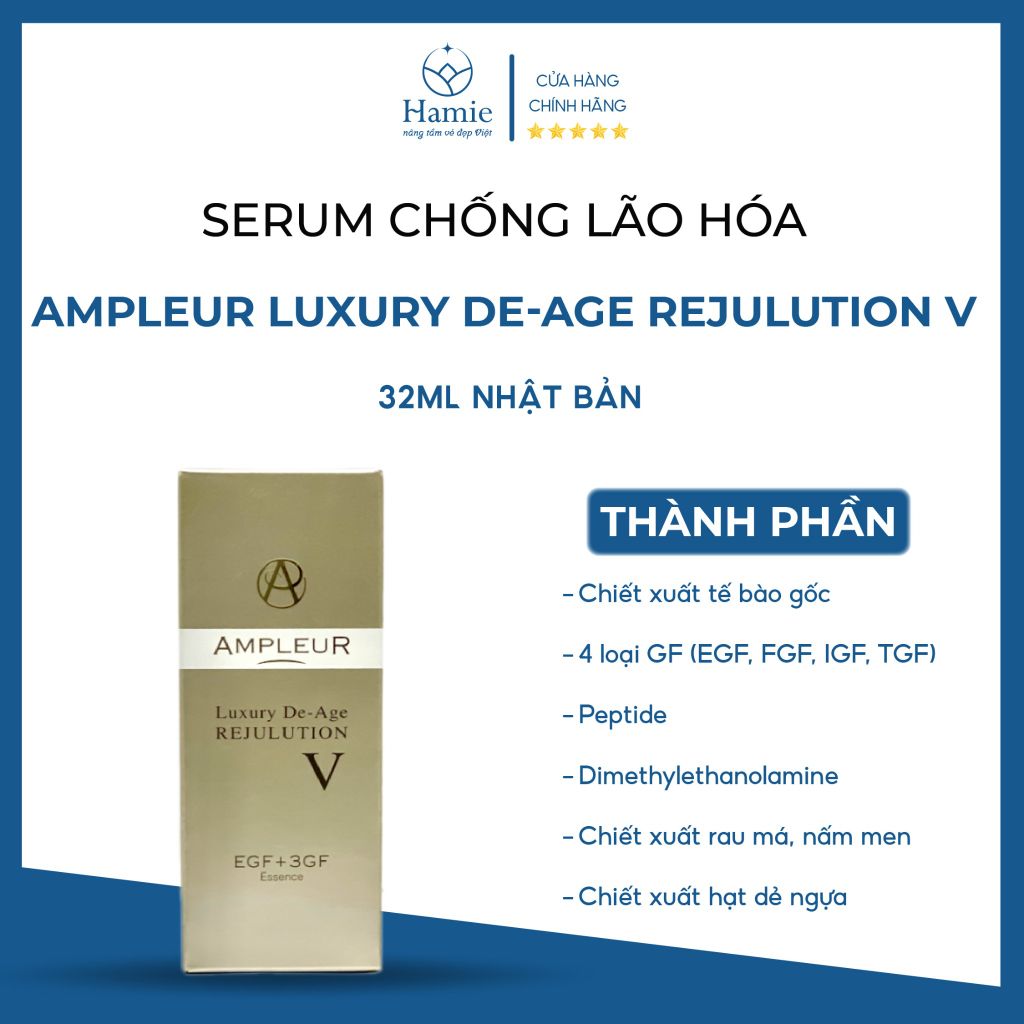 Serum Căng Bóng Da Chống Lão Hóa Ampleur Luxury 32ml Nhật Bản