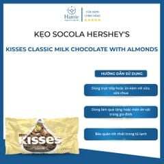 Kẹo Socola Hershey's Kisses Classic Milk 300gr Malaysia