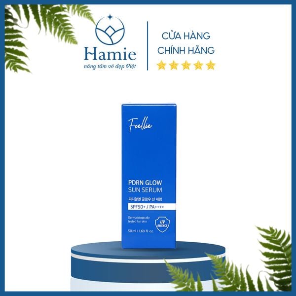 Serum Chống Nắng Foellie PDRN Glow Sun Serum SPF50+ PA++++ 50ml Hàn Quốc