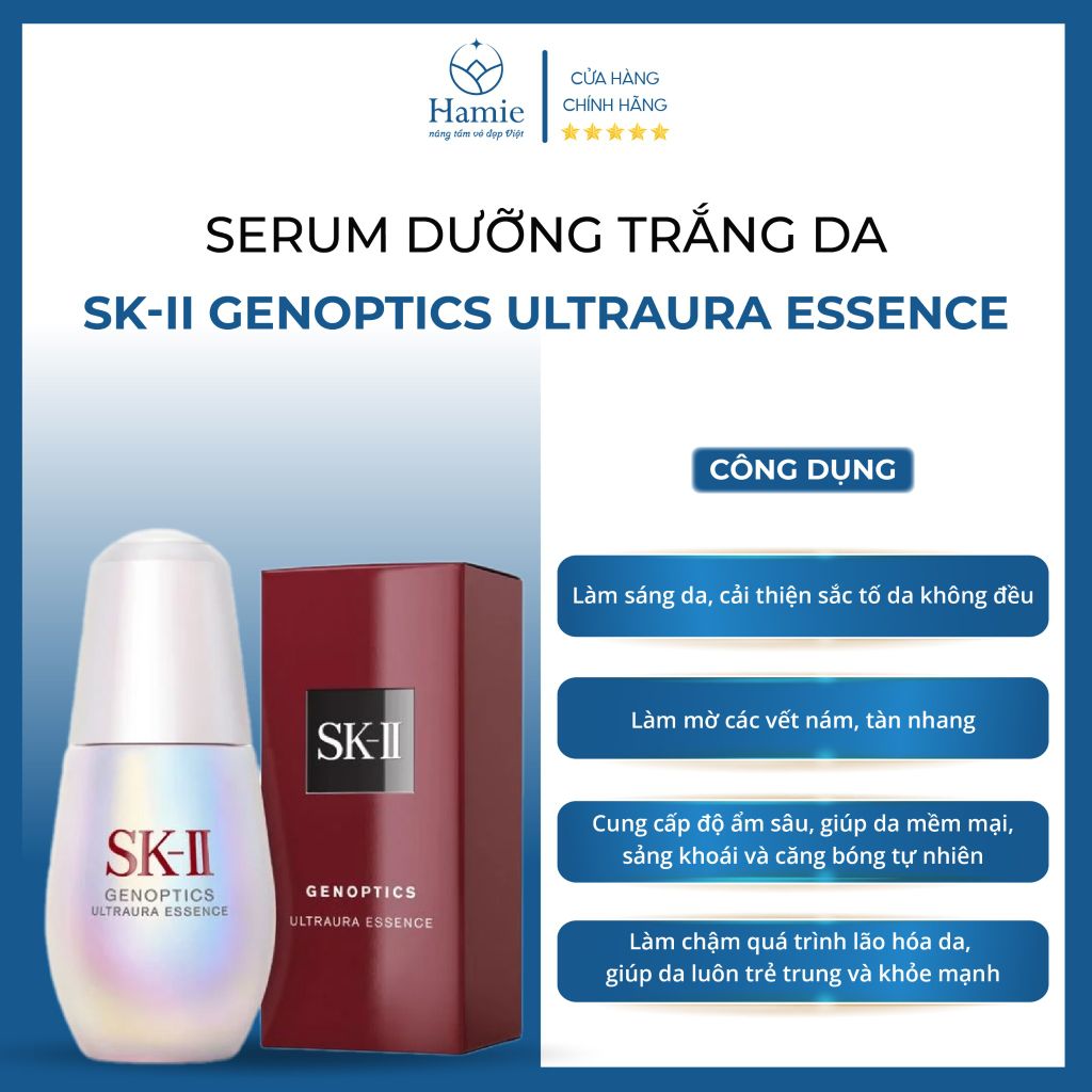 Serum Dưỡng Trắng Da SK-II Genoptics Ultraura Essence 50ml Nhật Bản