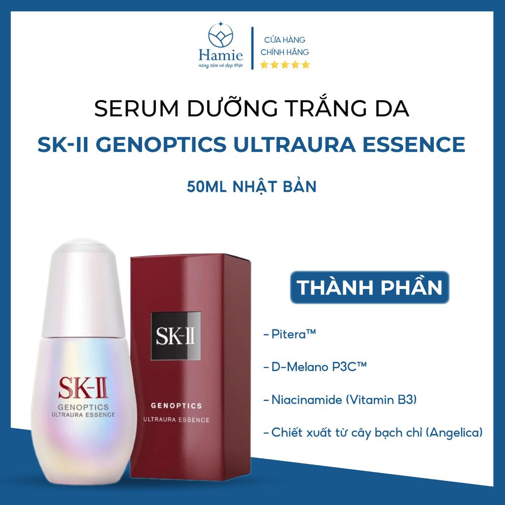 Serum Dưỡng Trắng Da SK-II Genoptics Ultraura Essence 50ml Nhật Bản