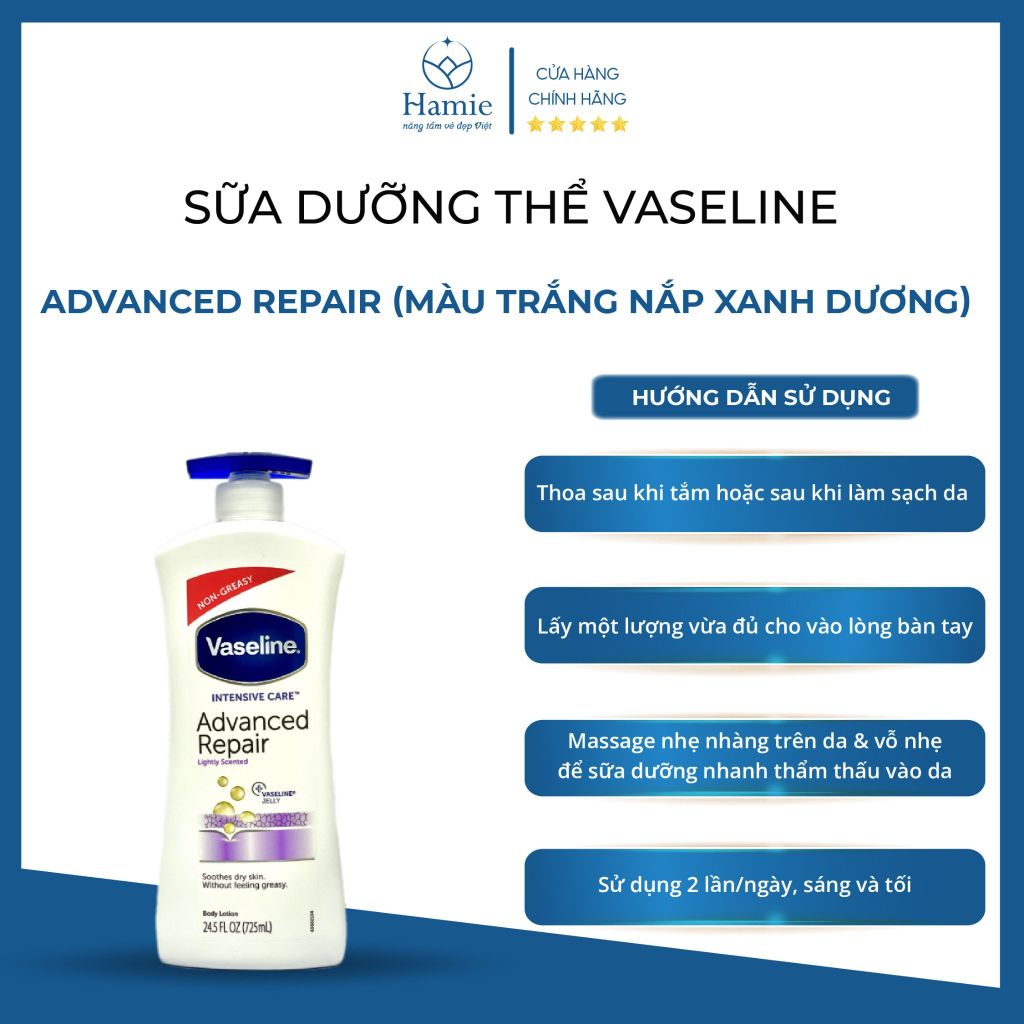 Vaseline Trắng Da - Sữa dưỡng thể Vaseline Soothing Hydration 725ml Mỹ
