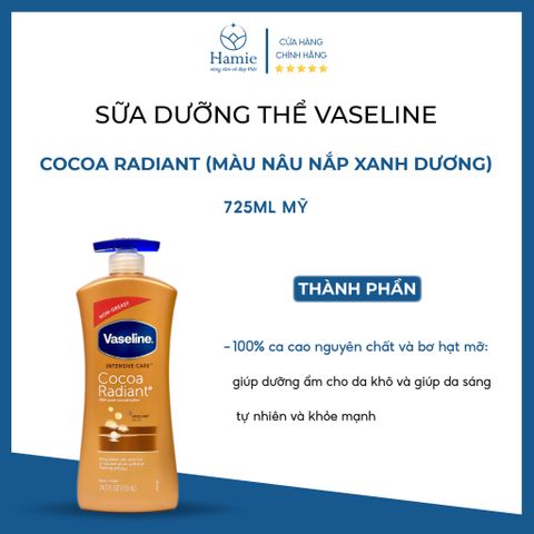 Sữa Dưỡng Thể Vaseline Cocoa Radiant 725ml Mỹ