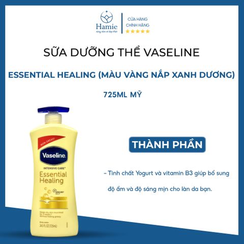 Vaseline Dưỡng Thể Essential Healing 725ml Mỹ