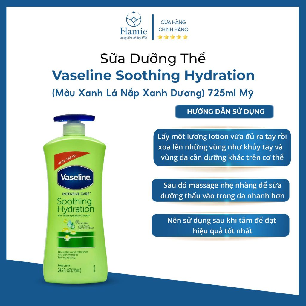 Dưỡng Thể Vaseline Soothing Hydration 725ml Mỹ