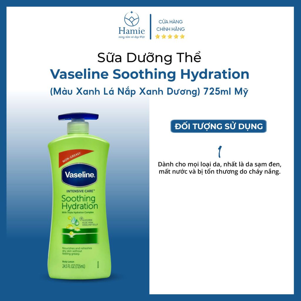 Dưỡng Thể Vaseline Soothing Hydration 725ml Mỹ