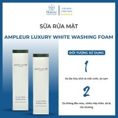 Sữa Rửa Mặt Ampleur Luxury White Washing Foam 130gr Nhật Bản