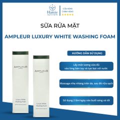 Sữa Rửa Mặt Ampleur Luxury White Washing Foam 130gr Nhật Bản
