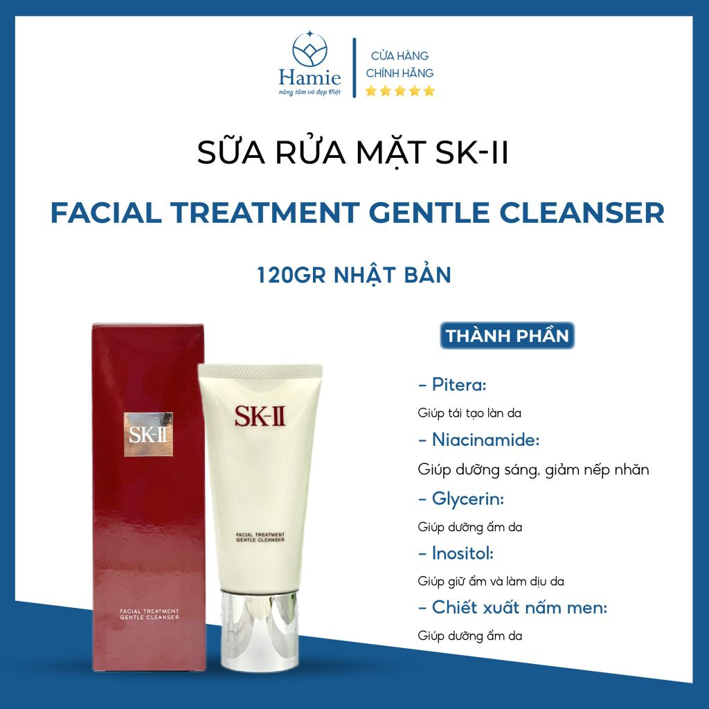 Sữa Rửa Mặt SK-II 120gr Facial Treatment Gentle Cleanser Nhật Bản
