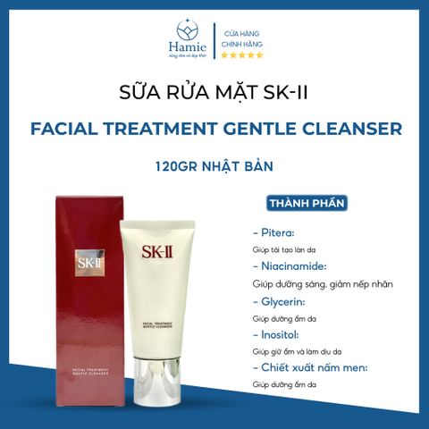 Sữa Rửa Mặt SK-II 120gr Facial Treatment Gentle Cleanser Nhật Bản