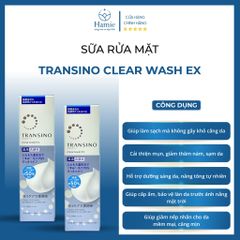 Sữa Rửa Mặt Transino 100gr Clear Wash Ex Nhật Bản