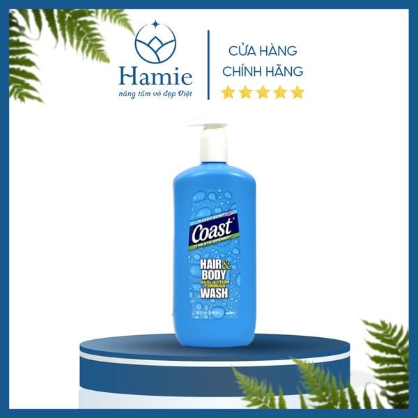 Sữa Tắm Gội Dành Cho Nam Coast 2in1 Hair & Body Wash 946ml Mỹ