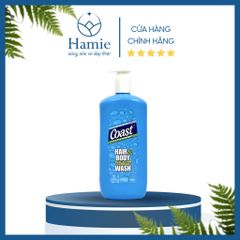 Sữa Tắm Gội Dành Cho Nam Coast 2in1 Hair & Body Wash 946ml Mỹ