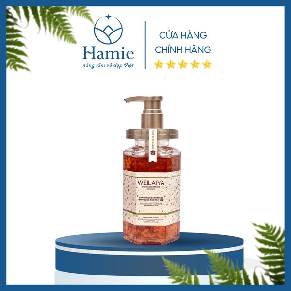 Sữa Tắm Weilaiya Hoa Hồng Damask 450ml Hồng Kông