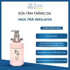 Sữa Tắm Hoa Trà Weilaiya Trắng Da 450ml Hồng Kông