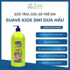 Dầu tắm trẻ em Suave Kids 3in1 Dưa Hấu 1.18 Lít Mỹ