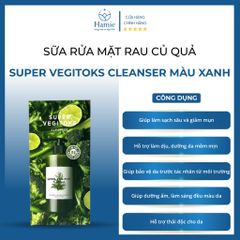 Sữa Rửa Mặt Rau Củ Quả Super Vegitoks Cleanser Màu Xanh 300ml Hàn Quốc