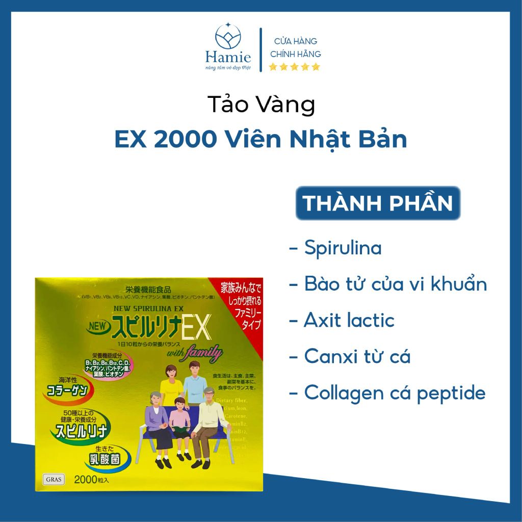 Tảo Vàng EX 2000 Viên Nhật Bản