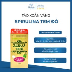 Tảo Vàng 2200v Spirulina Tem Đỏ Nhật Bản