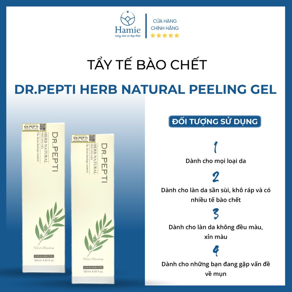 Tẩy Tế Bào Chết Dr.Pepti Herb Natural Peeling Gel 130ml Hàn Quốc