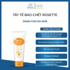Gel Tẩy Da Chết Rosette 120gr Dành Cho Da Khô Nhật Bản