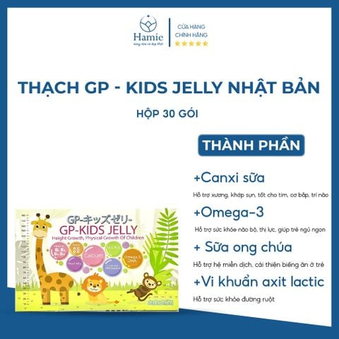 Thạch Tăng Chiều Cao Nhật GP-Kids Jelly 15gr x 30 Gói