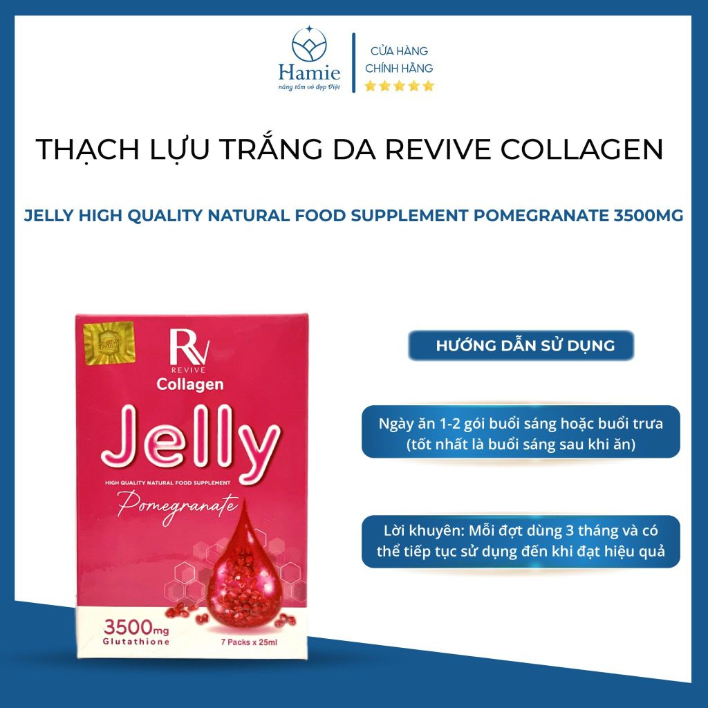 Thạch Lựu Collagen JELLY High Quality Natural 3500mg Thụy Sĩ