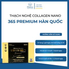Thạch Nghệ Collagen Nano 365 Premium Hàn Quốc Hộp 30 Gói