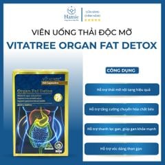 Viên Uống Thải Độc Mỡ Nội Tạng Vitatree Organ Fat Detox 60 Úc