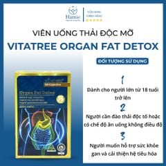 Viên Uống Thải Độc Mỡ Nội Tạng Vitatree Organ Fat Detox 60 Úc