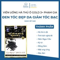 Viên Uống Tóc Bạc Hà Thủ Ô Đỏ Đen Tóc Đẹp Da 554gr Việt Nam