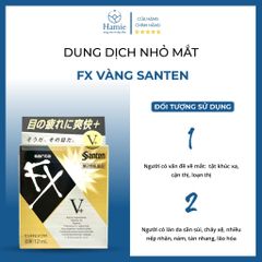 FX Neo Vàng Sante - Dung Dịch Nhỏ Mắt 12ml Nhật Bản