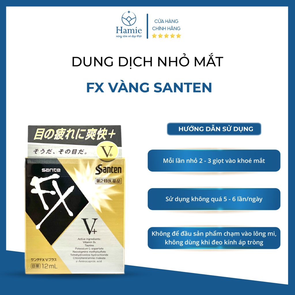 FX Neo Vàng Sante - Dung Dịch Nhỏ Mắt 12ml Nhật Bản