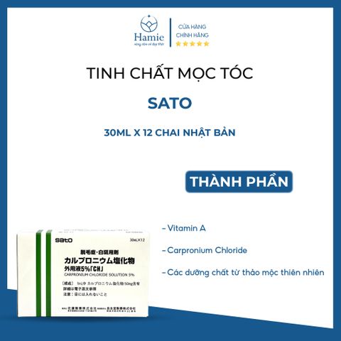 Kích Mọc Tóc Sato Nhật Bản 30ml hộp 12 chai