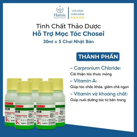 Tinh Mọc Tóc Chosei 30ml x 5 Chai Nhật Bản