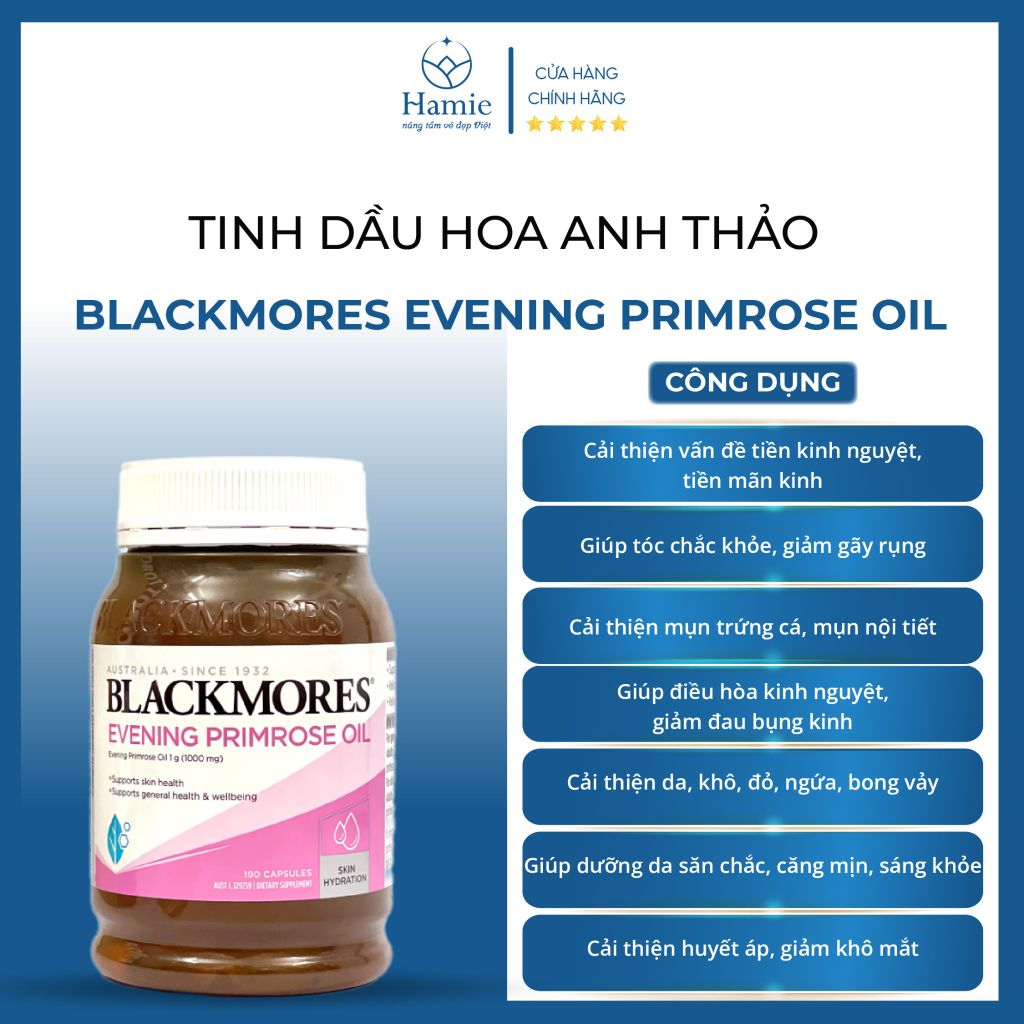 Hoa Anh Thảo Blackmores Evening Primrose Oil 190 Viên Úc